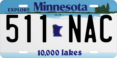 MN license plate 511NAC