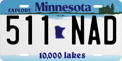 MN license plate 511NAD