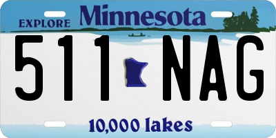 MN license plate 511NAG