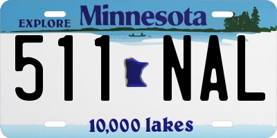 MN license plate 511NAL