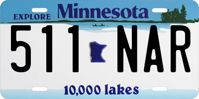 MN license plate 511NAR