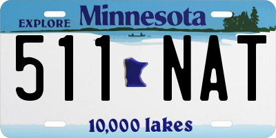 MN license plate 511NAT