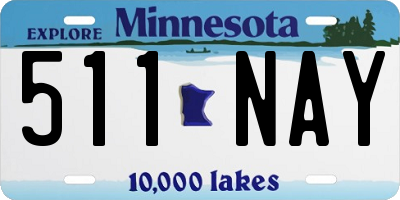 MN license plate 511NAY