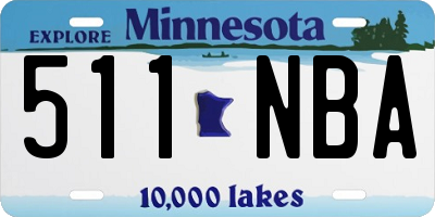 MN license plate 511NBA