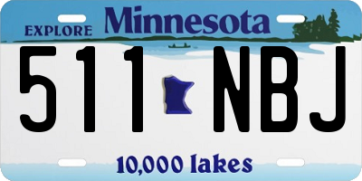 MN license plate 511NBJ