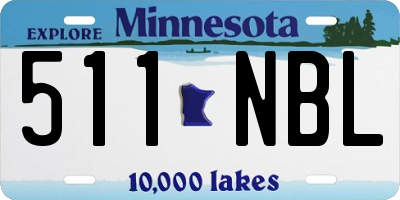 MN license plate 511NBL