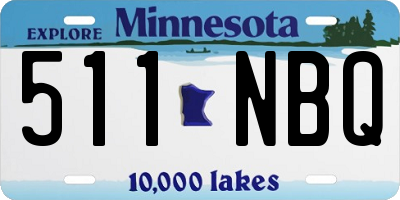 MN license plate 511NBQ