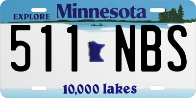 MN license plate 511NBS