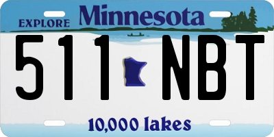 MN license plate 511NBT