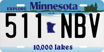 MN license plate 511NBV