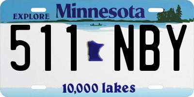 MN license plate 511NBY