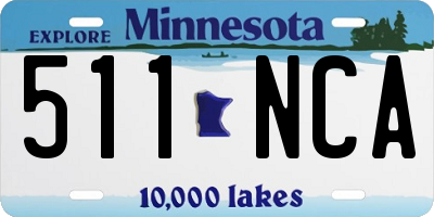 MN license plate 511NCA