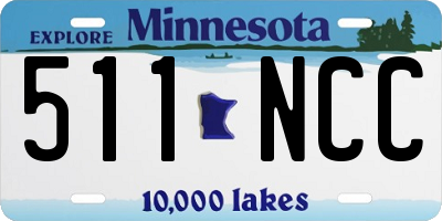 MN license plate 511NCC