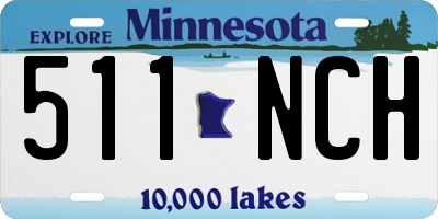 MN license plate 511NCH