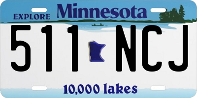 MN license plate 511NCJ