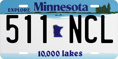 MN license plate 511NCL