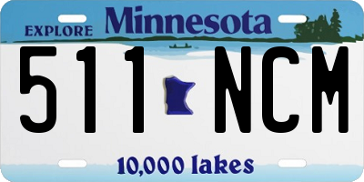 MN license plate 511NCM