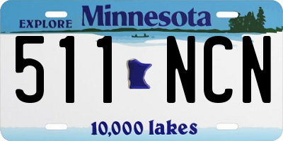 MN license plate 511NCN