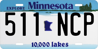 MN license plate 511NCP