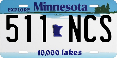 MN license plate 511NCS