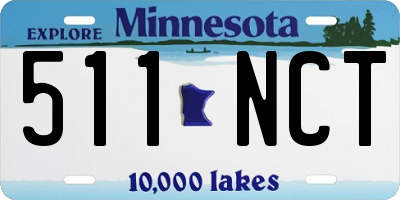 MN license plate 511NCT