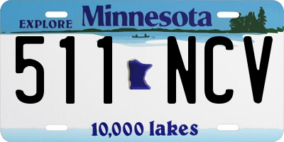 MN license plate 511NCV