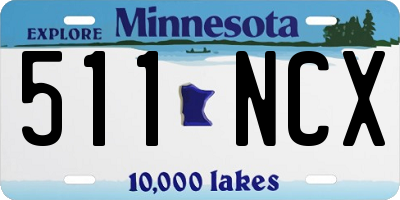 MN license plate 511NCX