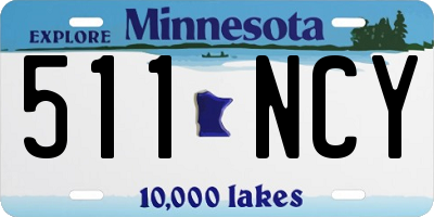 MN license plate 511NCY