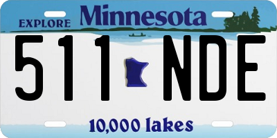 MN license plate 511NDE