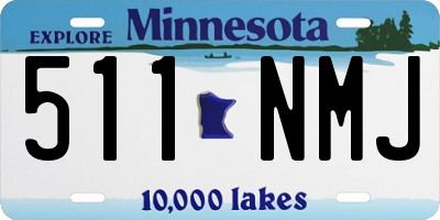 MN license plate 511NMJ