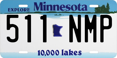MN license plate 511NMP
