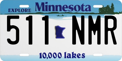 MN license plate 511NMR