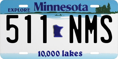 MN license plate 511NMS