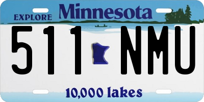 MN license plate 511NMU