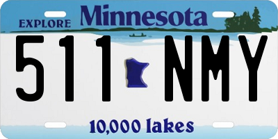 MN license plate 511NMY