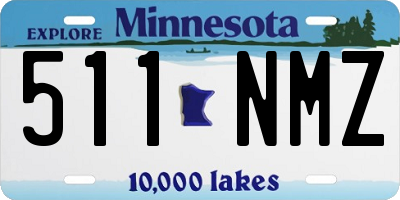MN license plate 511NMZ