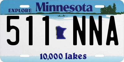 MN license plate 511NNA