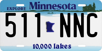 MN license plate 511NNC