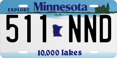 MN license plate 511NND