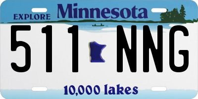 MN license plate 511NNG