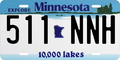 MN license plate 511NNH