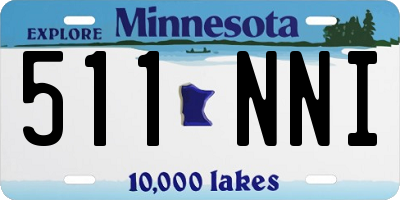 MN license plate 511NNI