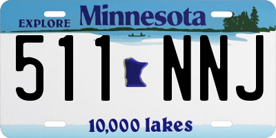 MN license plate 511NNJ