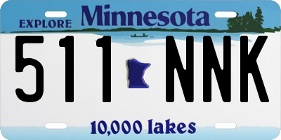 MN license plate 511NNK