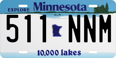MN license plate 511NNM
