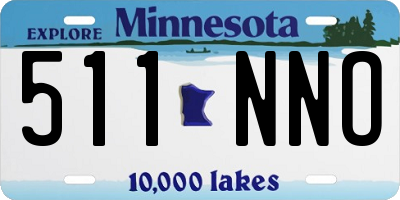 MN license plate 511NNO