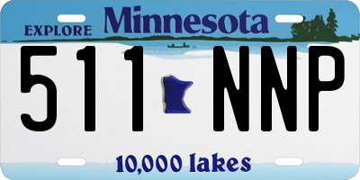 MN license plate 511NNP