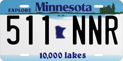 MN license plate 511NNR
