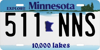 MN license plate 511NNS