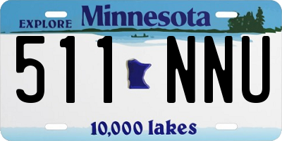 MN license plate 511NNU